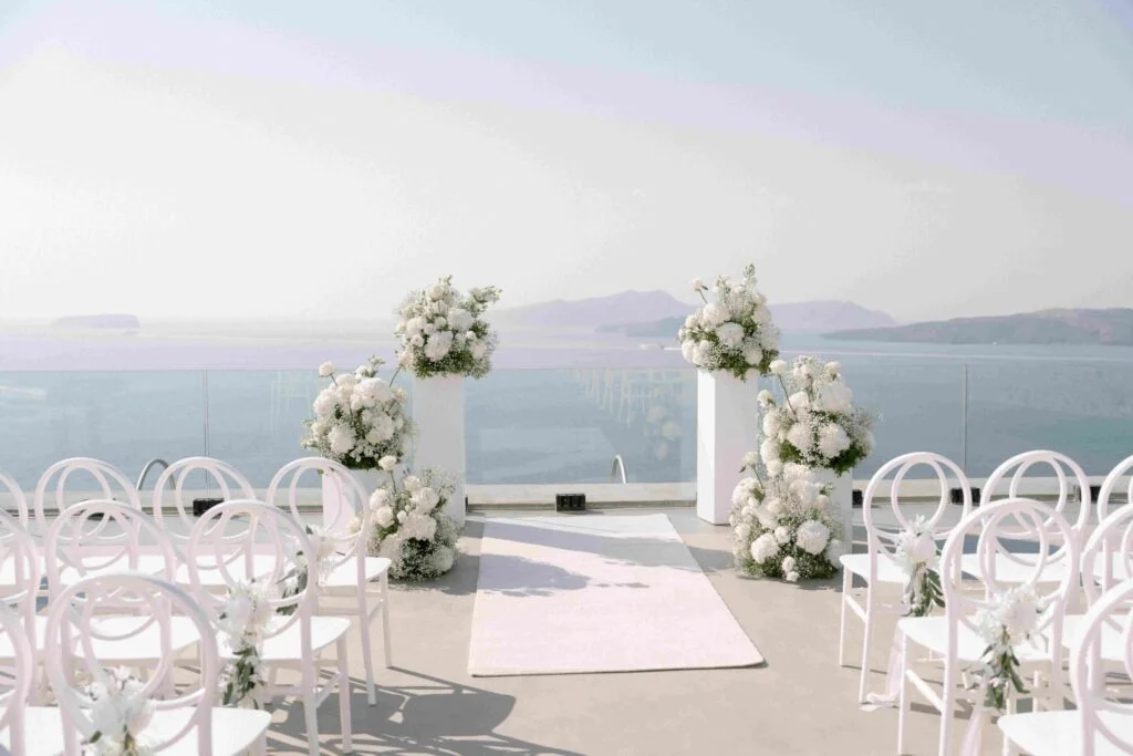 Danielle & David wedding at Cavo Ventus Venue, Santorini
