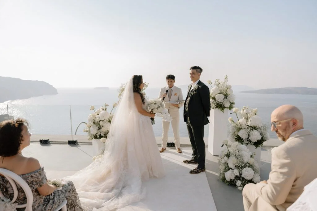 Danielle & David wedding at Cavo Ventus Venue, Santorini