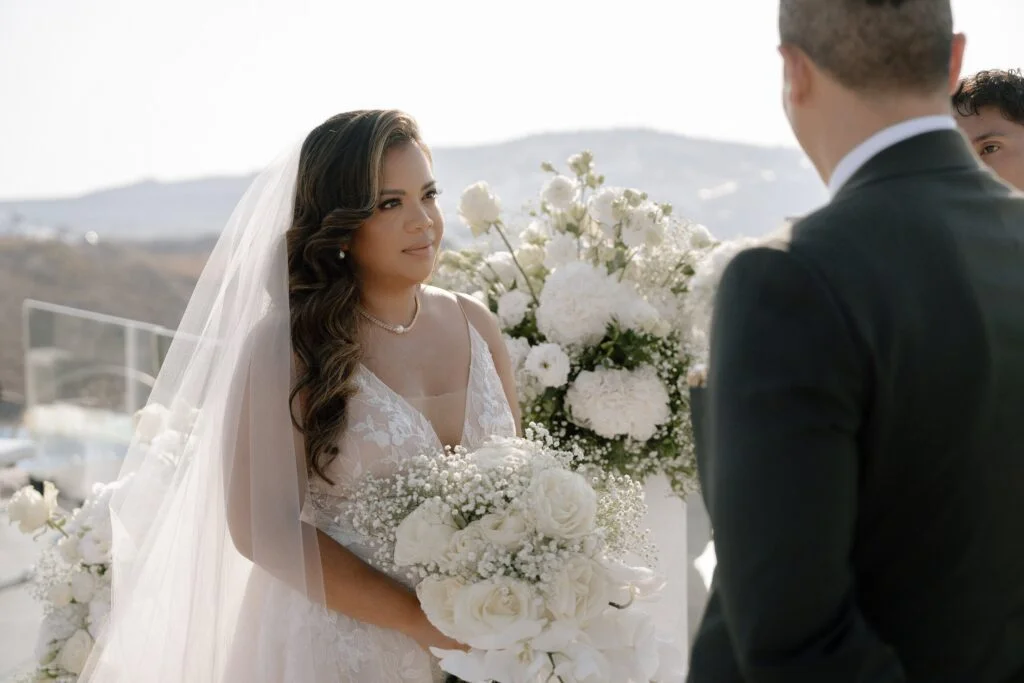 Danielle & David wedding at Cavo Ventus Venue, Santorini