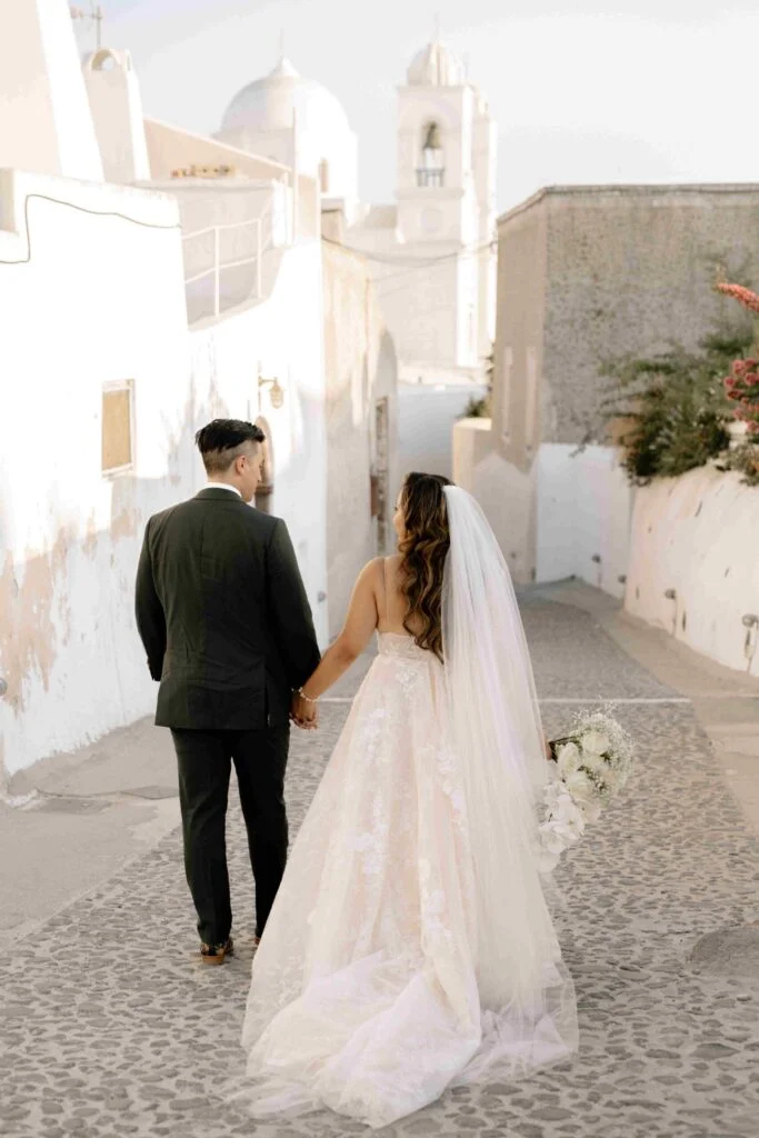 Danielle & David wedding at Cavo Ventus Venue, Santorini