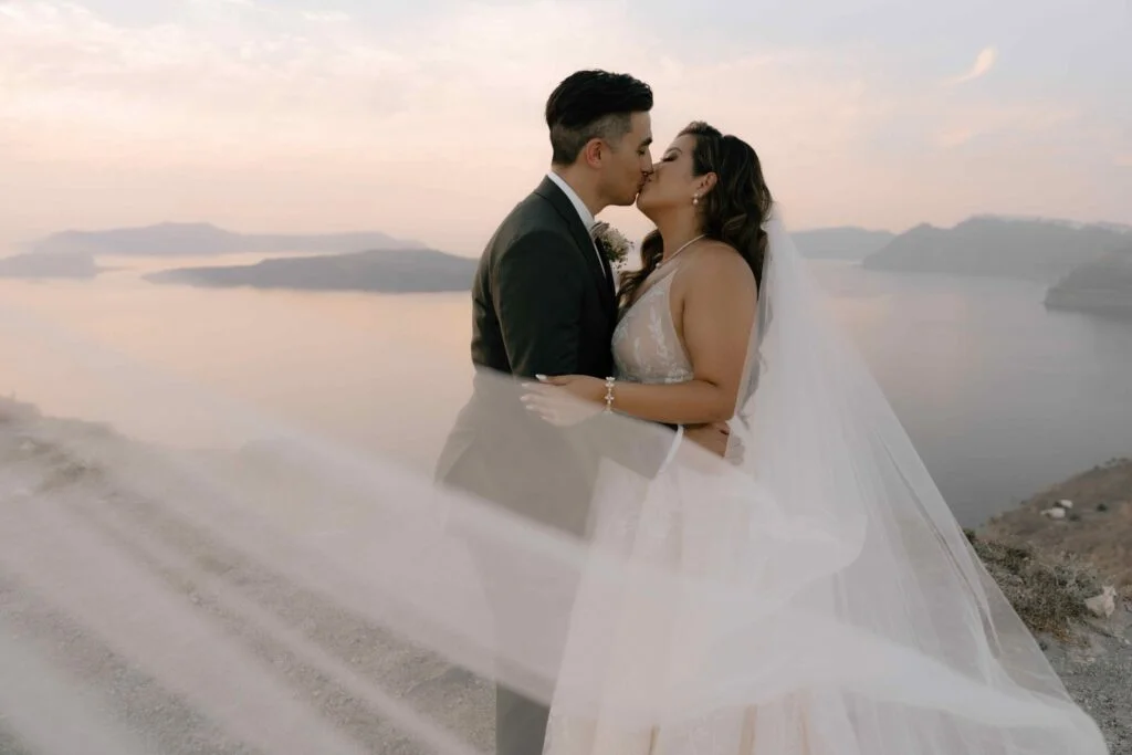 Danielle & David wedding at Cavo Ventus Venue, Santorini