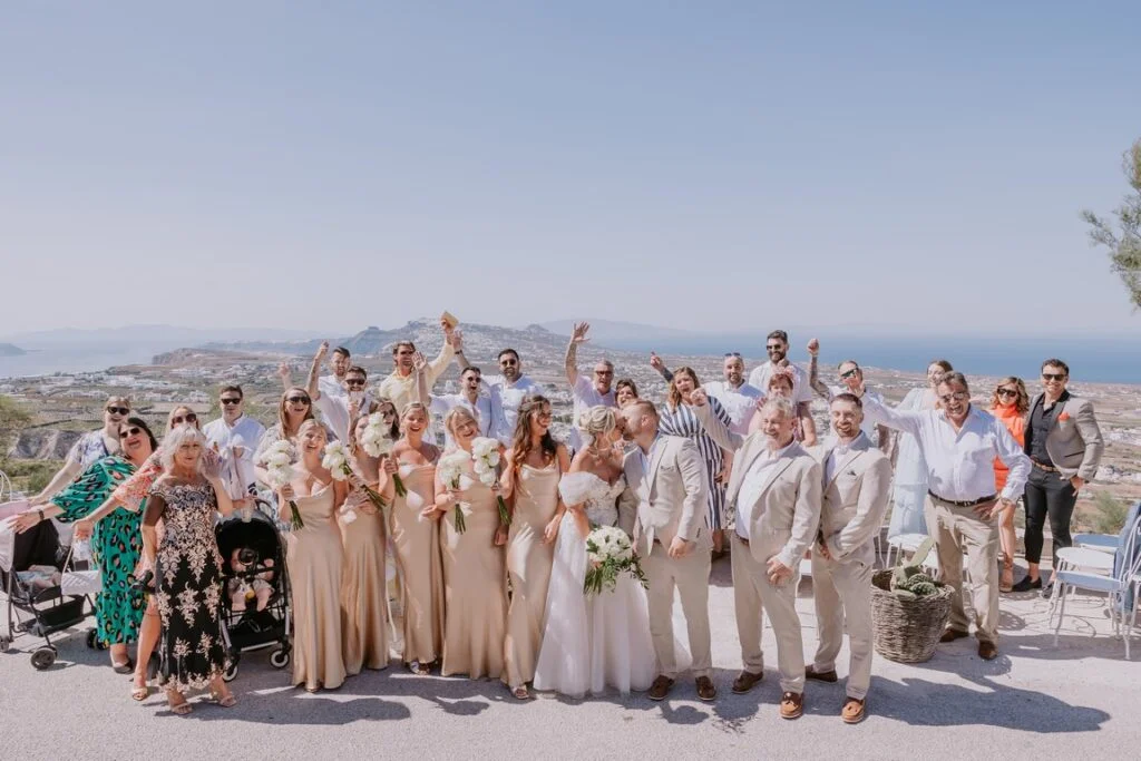 Amy & Shane wedding at Madame Sousou Restaurant, Santorini