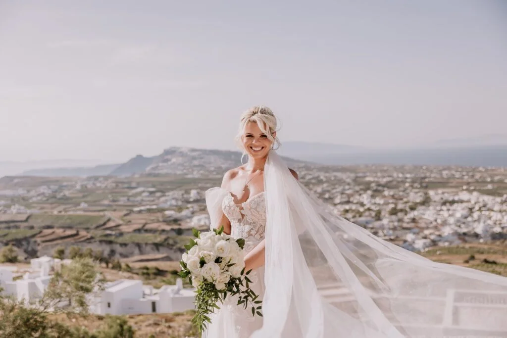 Amy & Shane wedding at Madame Sousou Restaurant, Santorini