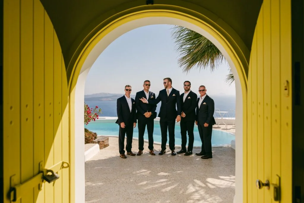 Briana & Benjamin wedding at Dimond Rock Venue, Santorini