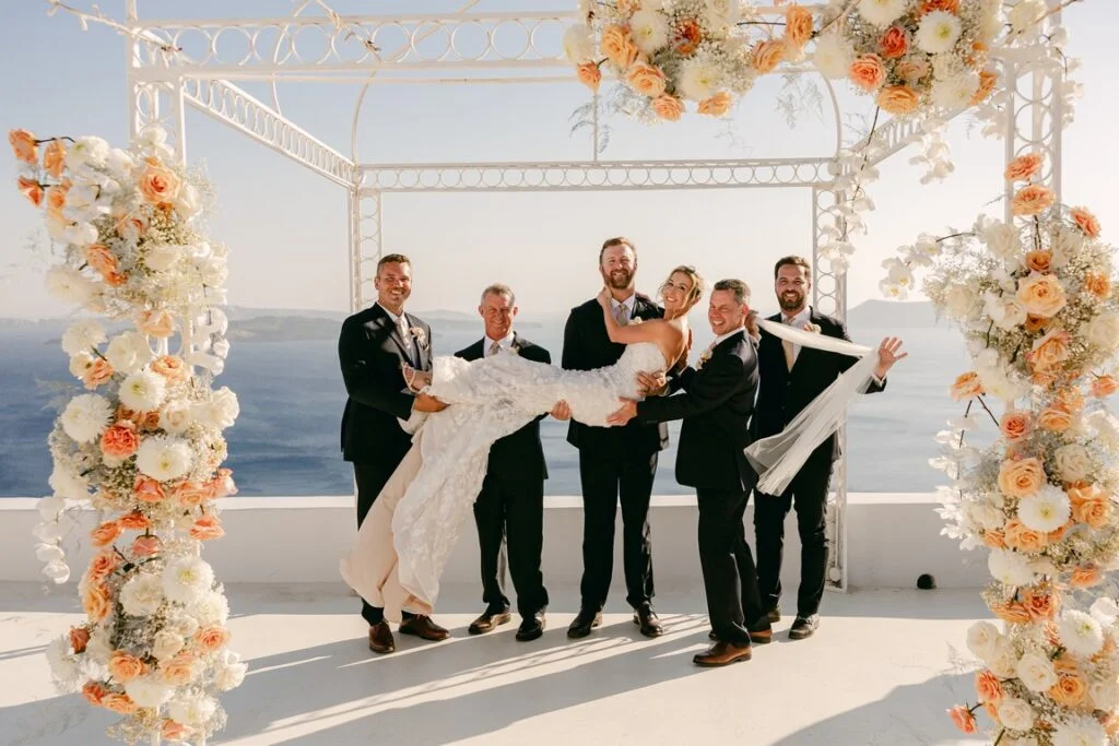 Briana & Benjamin wedding at Dimond Rock Venue, Santorini