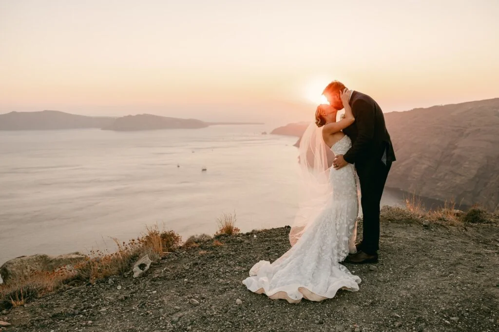 Briana & Benjamin wedding at Dimond Rock Venue, Santorini