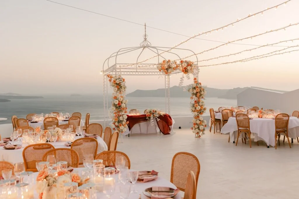 Briana & Benjamin wedding at Dimond Rock Venue, Santorini