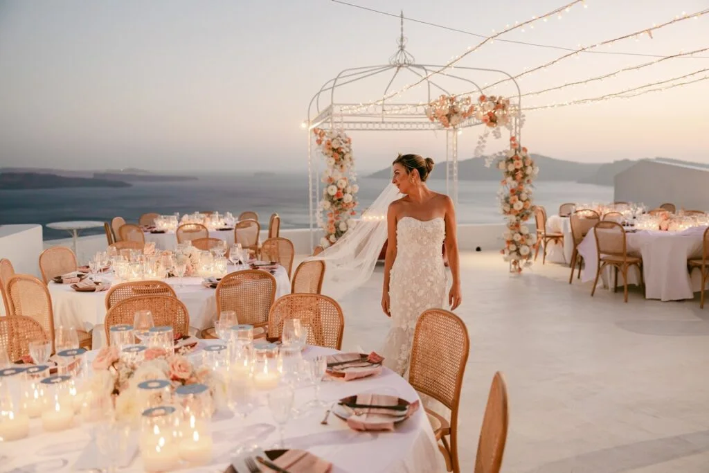 Briana & Benjamin wedding at Dimond Rock Venue, Santorini