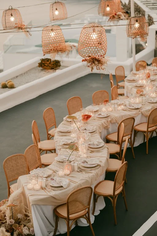 Alessandra e Francesco wedding at Andromeda & 5 Senses Restaurant, Santorini