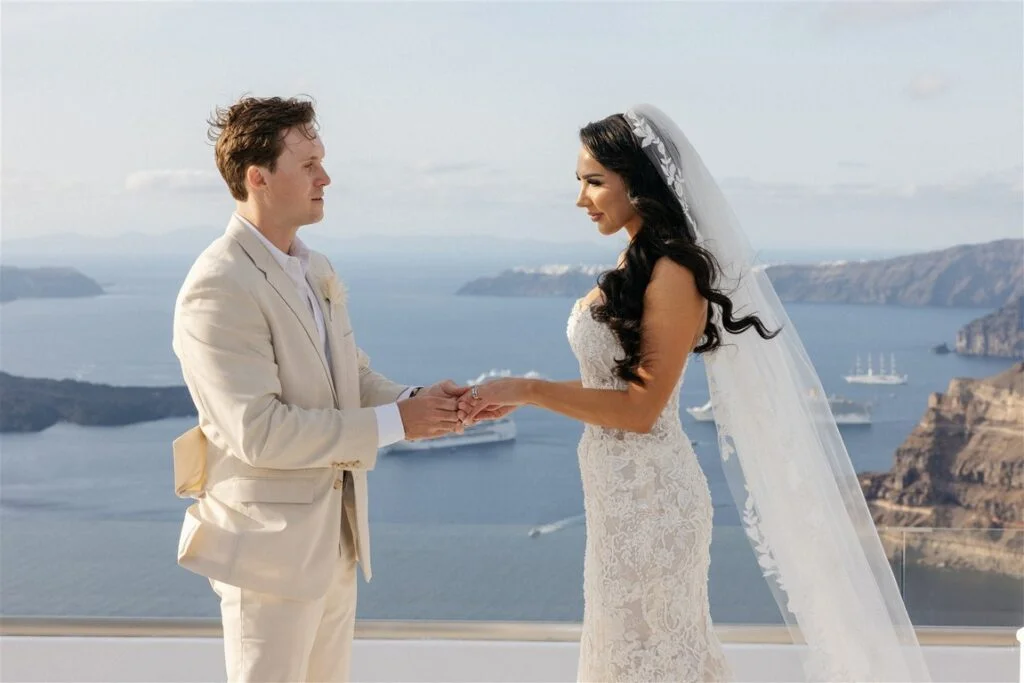 Savannah & Trent wedding at Gem Venue, Santorini