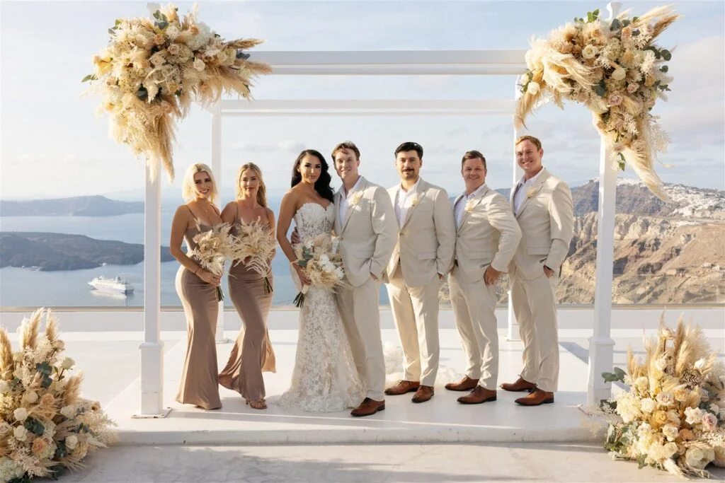 Savannah & Trent wedding at Gem Venue, Santorini