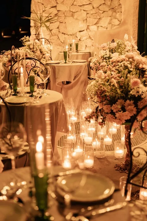 The garden styling workshop wedding at Madame Sousou, Santorini