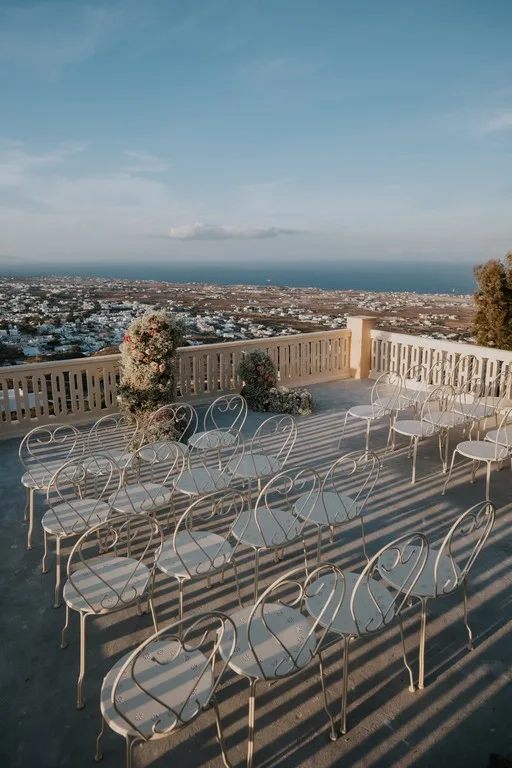 The wedding styling workshop wedding at Madame Sousou, Santorini