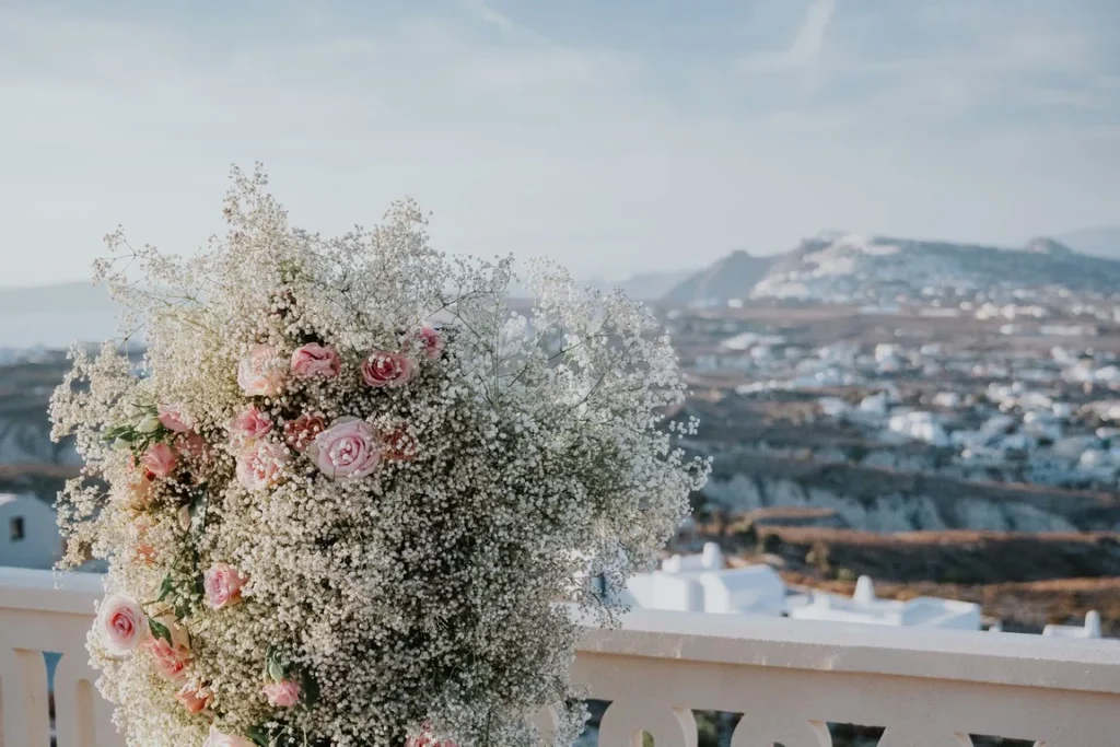 The wedding styling workshop wedding at Madame Sousou, Santorini