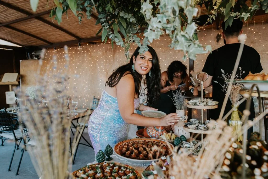 Shayela & Francis wedding at Madame Sousou Restaurant, Santorini