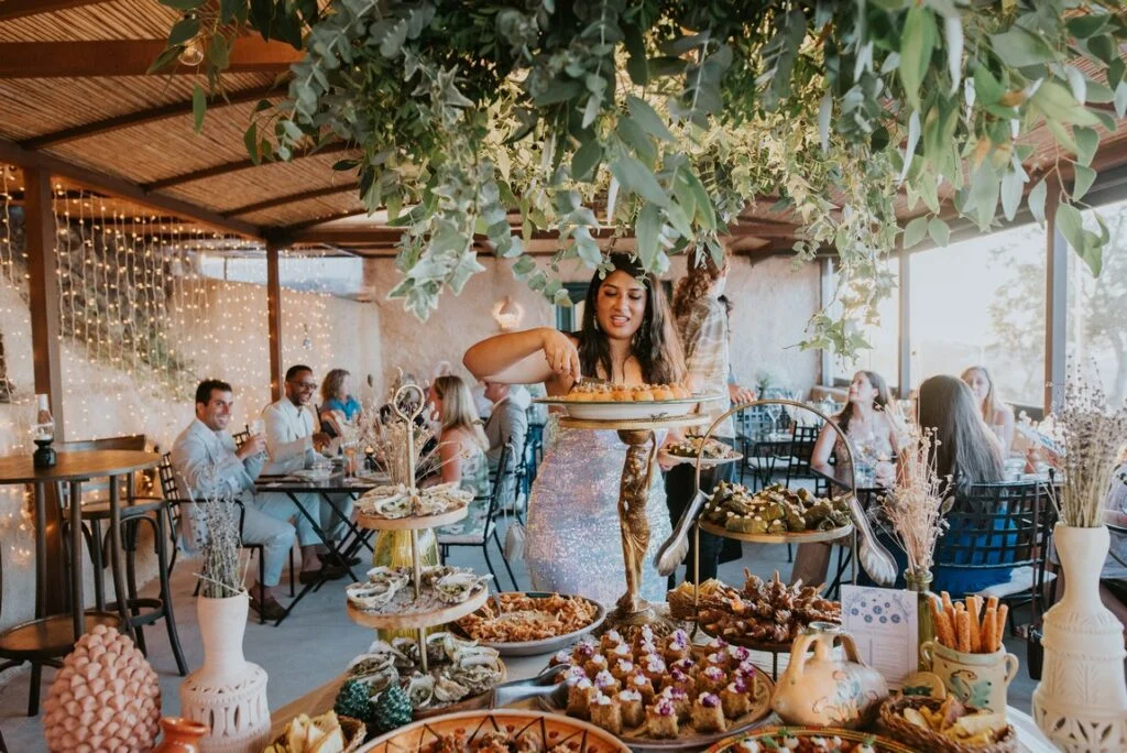 Shayela & Francis wedding at Madame Sousou Restaurant, Santorini
