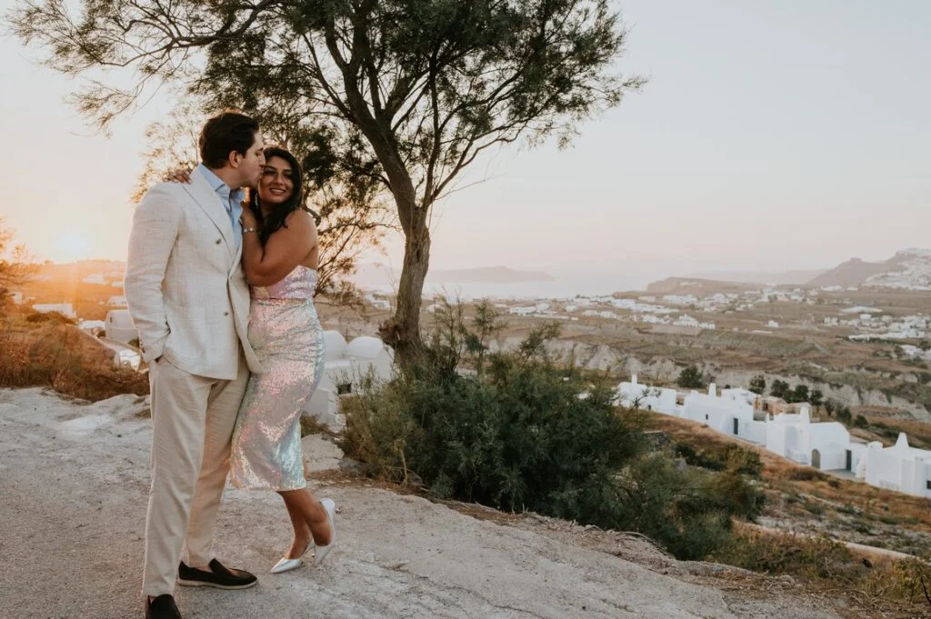Shayela & Francis wedding at Madame Sousou Restaurant, Santorini