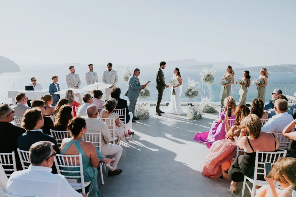 Gen & Lucas wedding at Cavo Ventus Venue, Santorini