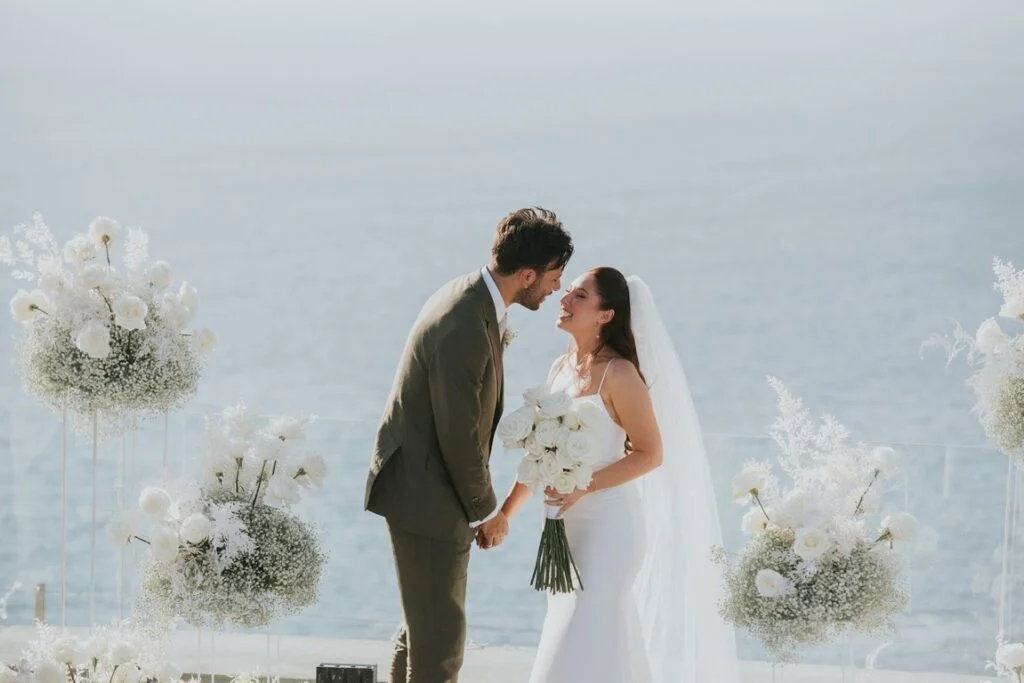 Gen & Lucas wedding at Cavo Ventus Venue, Santorini