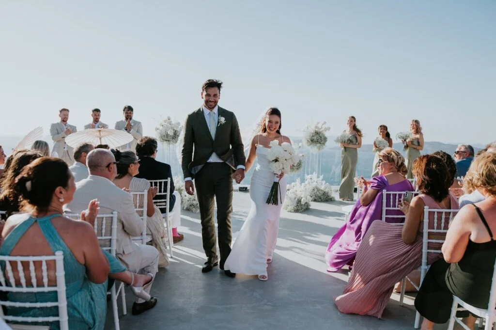Gen & Lucas wedding at Cavo Ventus Venue, Santorini