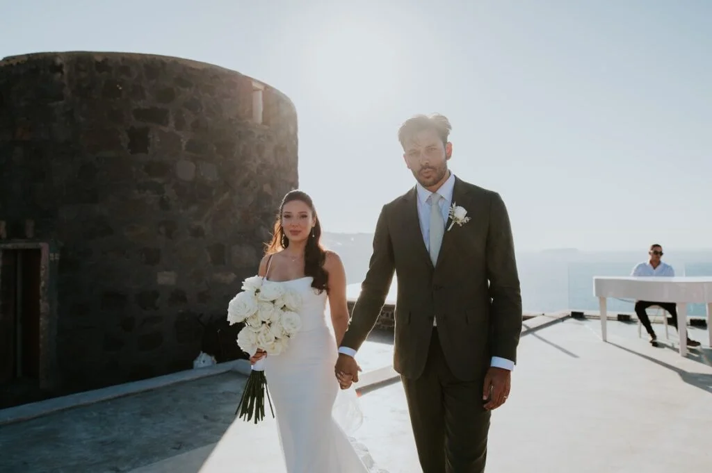 Gen & Lucas wedding at Cavo Ventus Venue, Santorini