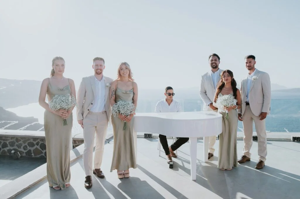 Gen & Lucas wedding at Cavo Ventus Venue, Santorini