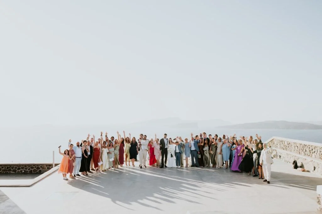 Gen & Lucas wedding at Cavo Ventus Venue, Santorini