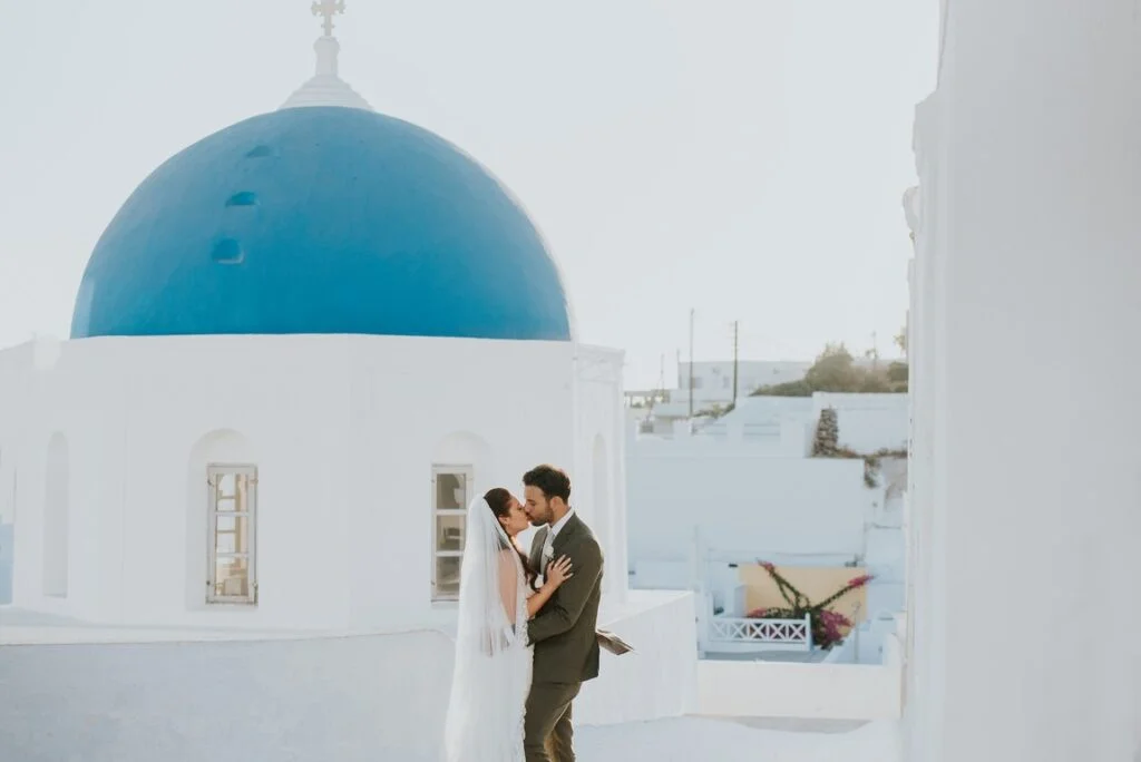 Gen & Lucas wedding at Cavo Ventus Venue, Santorini