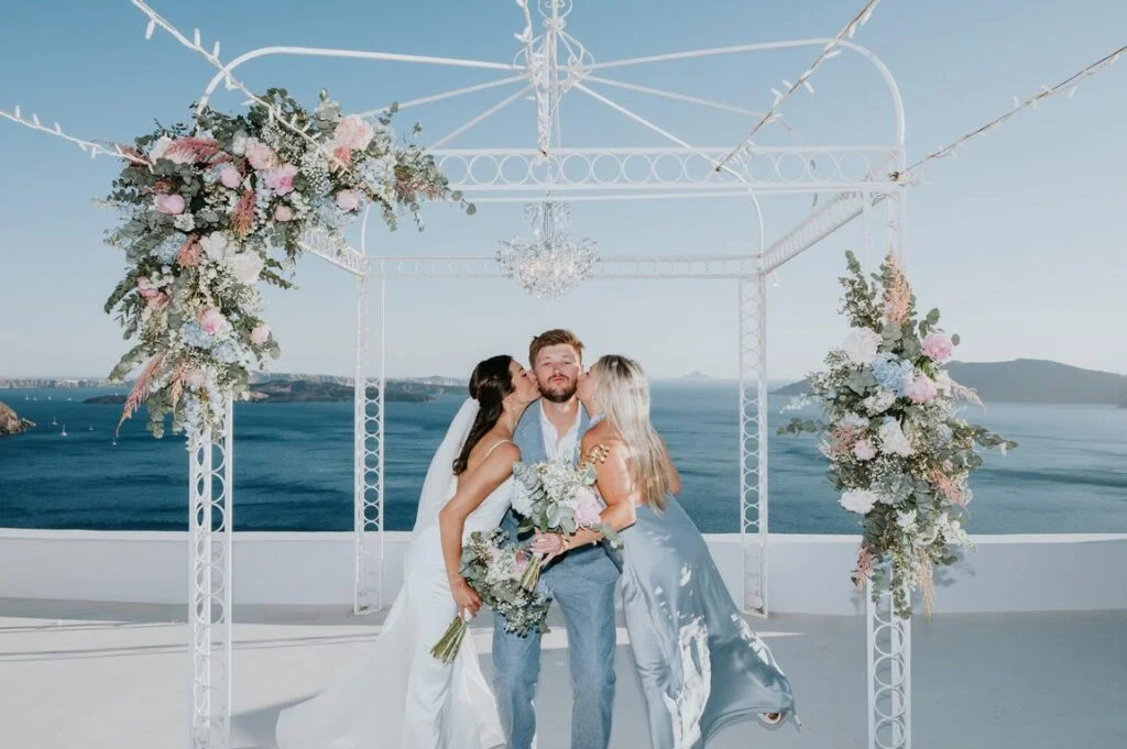 Kailey & Brett wedding at Diamond Rock Venue, Santorini