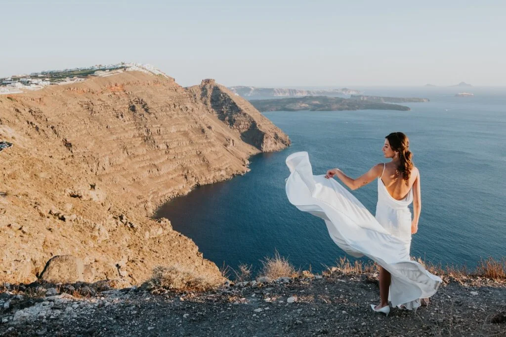 Kailey & Brett wedding at Diamond Rock Venue, Santorini