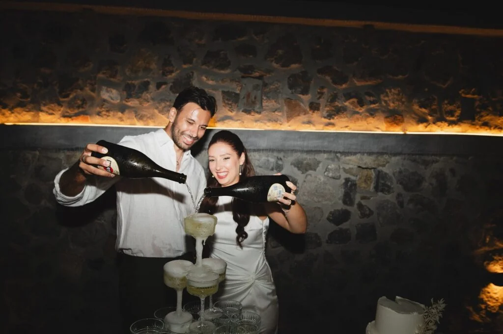 Gen & Lucas wedding at Cavo Ventus Venue, Santorini