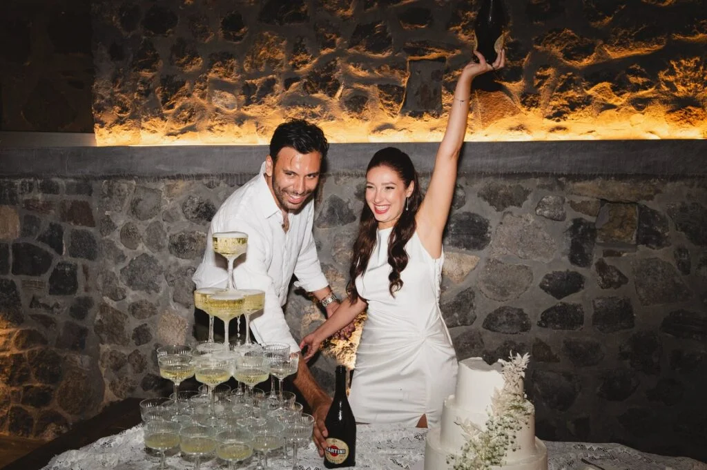 Gen & Lucas wedding at Cavo Ventus Venue, Santorini