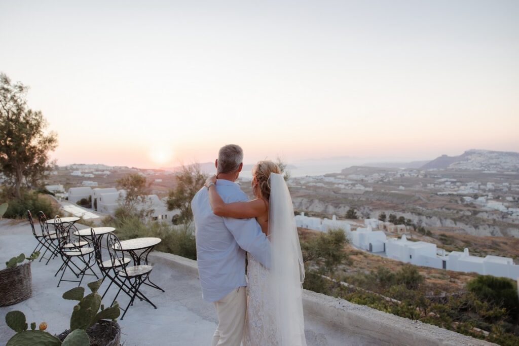 Elisma & Christiaan wedding at Madame Sousou Restaurant, Santorini