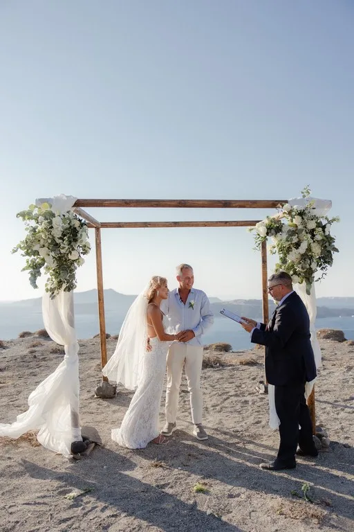 Elisma & Christiaan wedding at Madame Sousou, Santorini