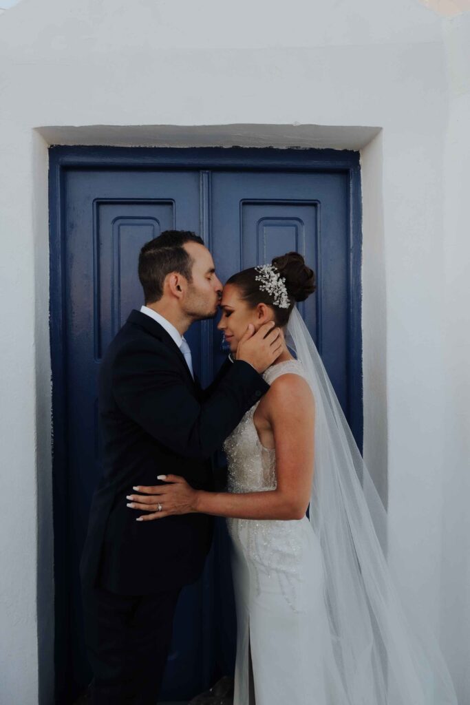 Janni & Sebastian wedding at Diamond Rock Venue, Santorini