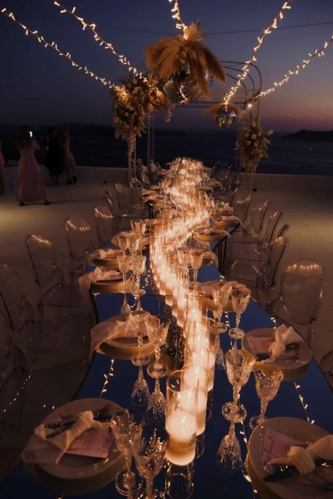 Janni & Sebastian wedding at Diamond Rock Venue, Santorini