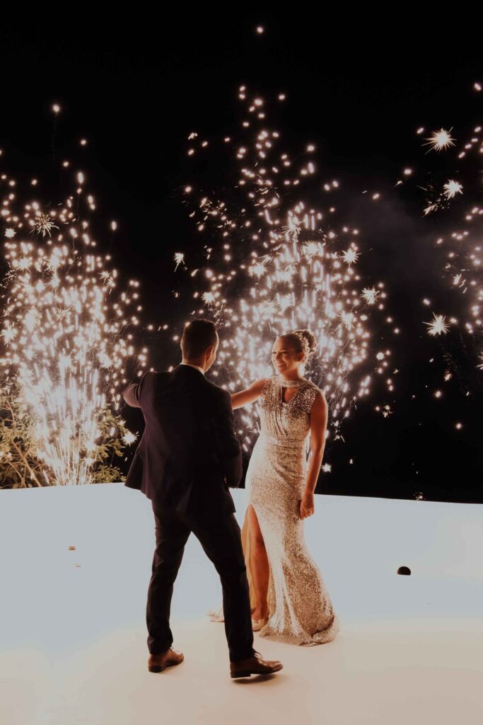 Janni & Sebastian wedding at Diamond Rock Venue, Santorini
