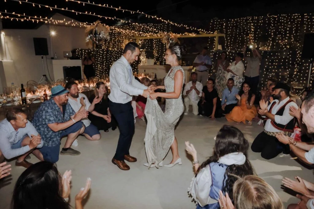 Janni & Sebastian wedding at Diamond Rock Venue, Santorini