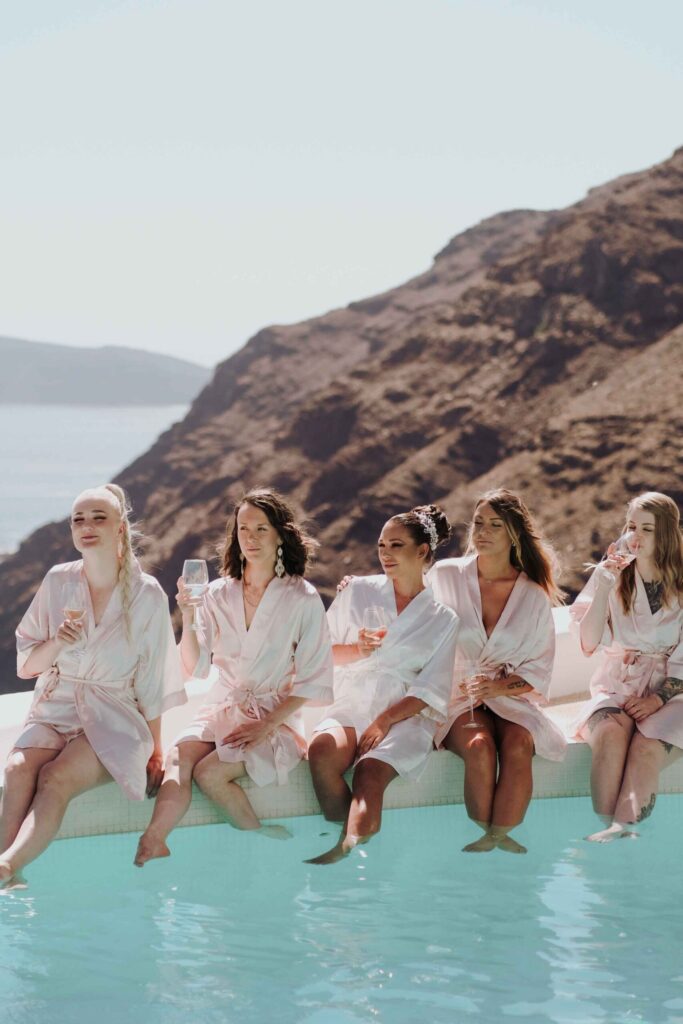 Janni & Sebastian wedding at Diamond Rock Venue, Santorini