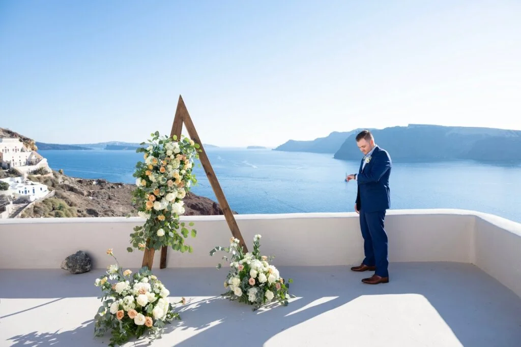 Ashley & Dalton wedding at Love Cave Venue, Santorini