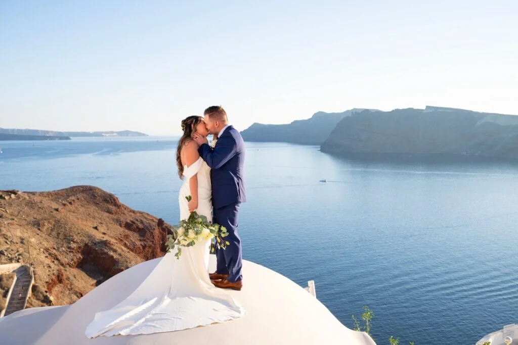 Ashley & Dalton wedding at Love Cave Venue, Santorini