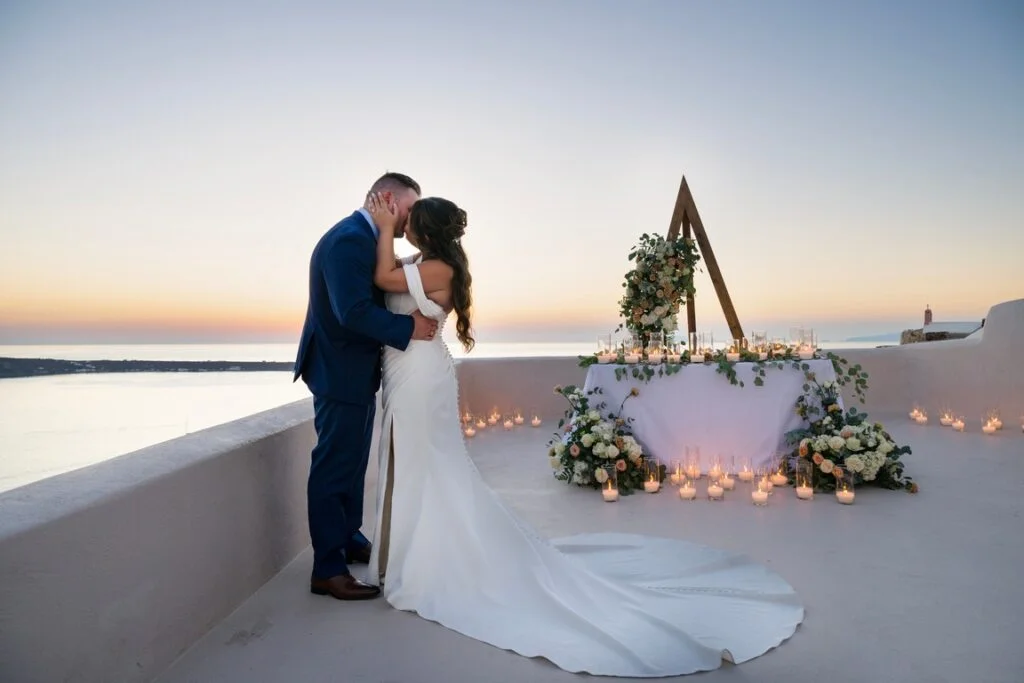 Ashley & Dalton wedding at Love Cave Venue, Santorini
