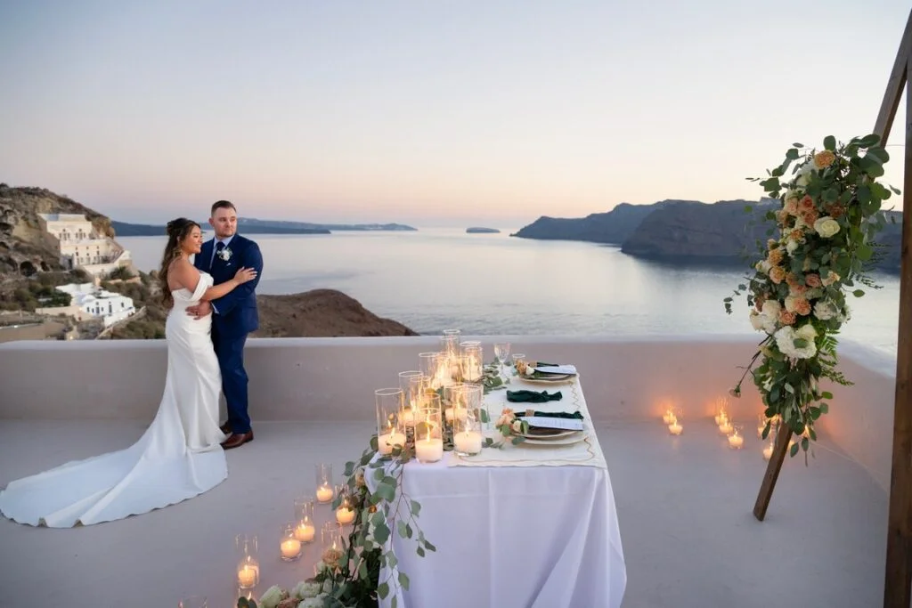 Ashley & Dalton wedding at Love Cave Venue, Santorini
