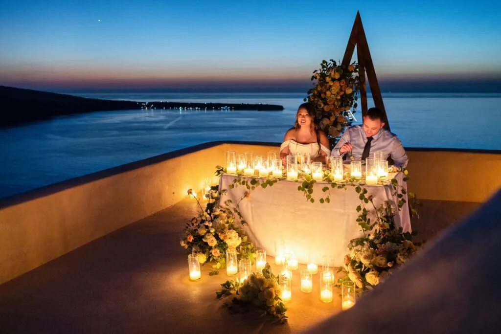 Ashley & Dalton wedding at Love Cave Venue, Santorini