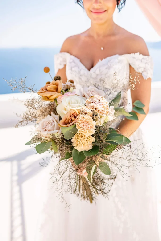 Antigon & Ehsan wedding at Diamond Rock Venue, Santorini
