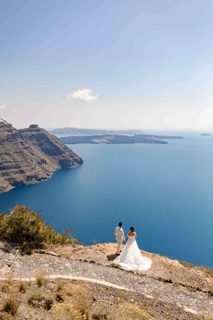 Antigon & Ehsan wedding at Diamond Rock Venue, Santorini