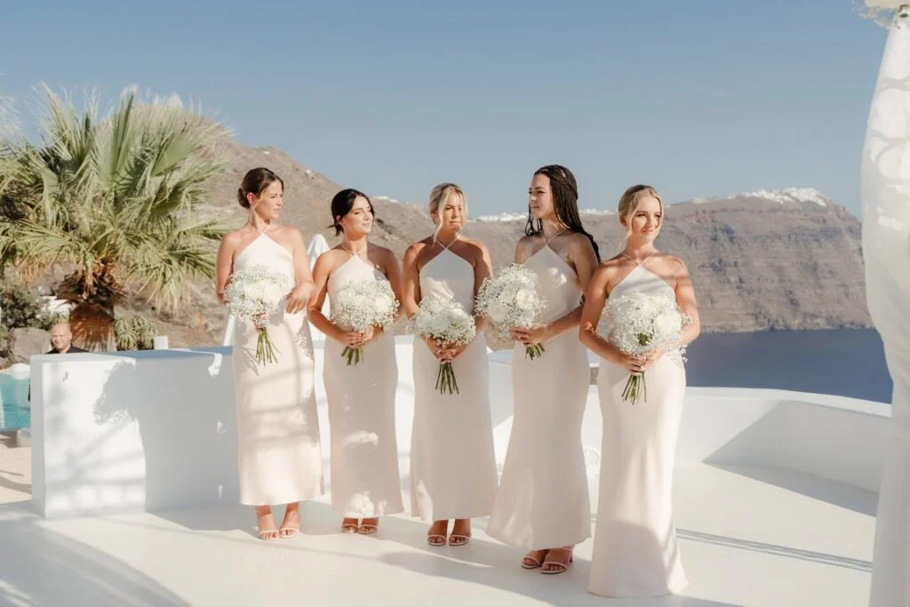 Natasha & Will wedding at Dimond Rock Venue, Santorini