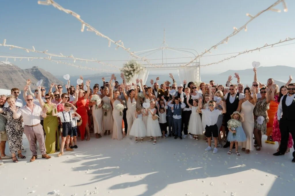 Natasha & Will wedding at Dimond Rock Venue, Santorini