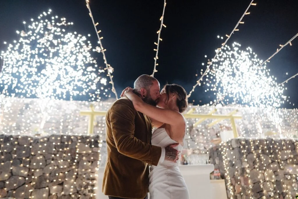 Natasha & Will wedding at Dimond Rock Venue, Santorini
