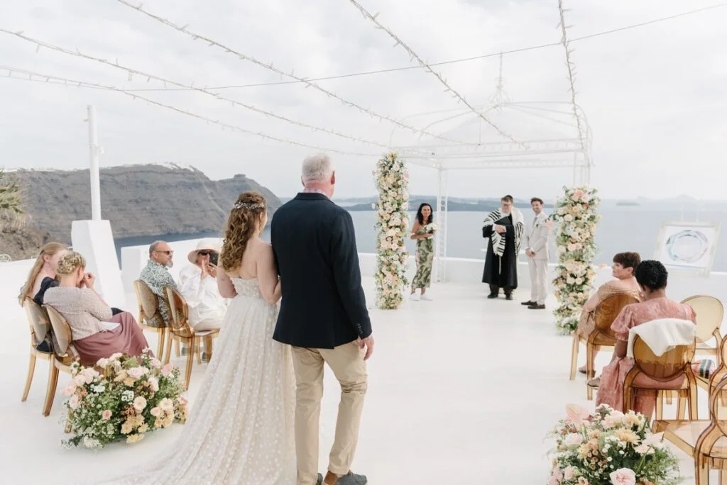 Cindy & Trevor wedding at Diamond Rock Venue, Santorini